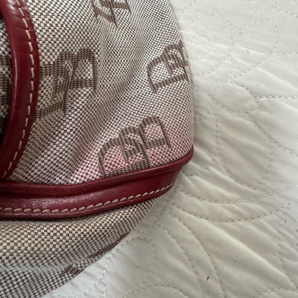 Dooney & Bourke Red and Cream Satchel - Picture 5 of 5